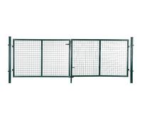 SONGMICS Portillon de Jardin, Portail de Clôture, Porte de Jardin, avec Serrure et 3 Clés, 310 x 100 cm (L x H), Vert GGD300G