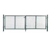 SONGMICS Portillon de Jardin, Portail de Clôture, Porte de Jardin, avec Serrure et 3 Clés, 90 x 310 cm, Vert GGD300G