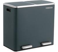 SONGMICS Poubelle de cuisine,Poubelle de recyclage 2 x 24L, 2 compartiments LTB48GS