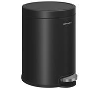 SONGMICS Poubelle de Salle de Bain à Pédale, 6 L, avec Couvercle en Acier