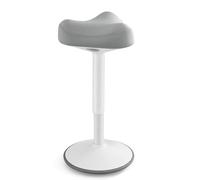 SONGMICS Tabouret Dynamique, Tabouret Assis-Debout, Siège Bascule à 360°, Hauteur Réglable 58-83 cm, Large Socle, avec Patin Antidérapant, Style Moderne, Gris OSC008G01