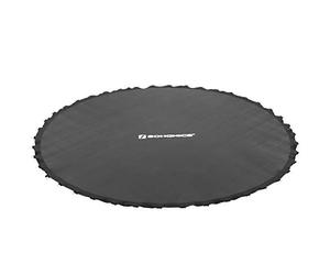 SONGMICS Tapis de Saut Ø 202 cm, pour Trampoline Rond de Ø 244 cm, avec 42 Anneaux en V pour Ressort 13,5-14 cm de Long, Accessoire de Remplacement, Noir STB8BK