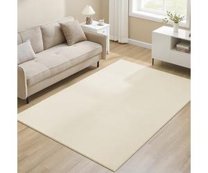 SONGMICS Tapis Décoratif, 160 x 230 cm, Tapis de Salon, Antidérapant, Décoration Intérieure, pour Salon, Chambre, Lavable en Machine, Style Moderne, Beige Cappuccino TAR013LZ02