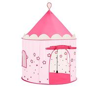 SONGMICS Tente de Jeu Enfant, Château de Princesse, Tipi Pop-up Portable, avec Sac de Transport, intérieur et extérieur, idée Cadeau, Rose LPT01PK