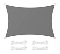 SONGMICS Voile d'ombrage 2 x 3 m, imperméable avec Une Colonne d'eau de 665 mm, Protection Solaire en Polyester résistant aux déchirures, Protection UV 93%, terrasse, Jardin, Balcon, rectangulaire