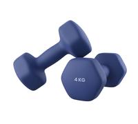 SONGMICSHOME Haltères, lot de 2, musculation, entraînement, hexagonal, revêtement en néoprène, entraînement de fitness, bleu
