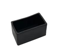 SONGMIky 1/2/5 Pièces Épaissi Noir Carré PVC Caoutchouc Chaise Jambe Capuchon Anti-dérapant Table Pied Cache-poussière Chaussette Sol Protection Tampon Tuyau Bouchon(15x30(5pcs))