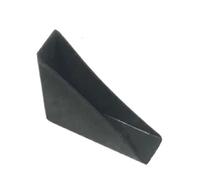 SONGMIky 1PC Transparent Plastic Glass Frame Protective Cover White Triangle Corner Beauty Mirror Lens Position Anti-Collision Pad(Side Length 80 * 80*Inner Width 28MM Black)