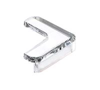 SONGMIky 2/4/8/12/16/20/36/48/64 Pièces Protection d'angle De Table Sécurité for Enfants Bord en Silicone Couverture Cheminée Bureau Anti-Collision Transparente(Type B (L Shape),8 Pcs)
