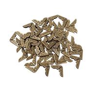 SONGMIky 50/100/200/300/500/800/1000pcs Scrapbooking Albums Corner Protector Notebook Bookmark Cover Edge Protectors DIY Decor Craft Supplies(Bronze-300pcs)