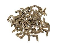 SONGMIky 50/100/200/300/500pcs Metal Book Corner Protectors Scrapbooking Albums Edge Corners Menus Books Folders Protector DIY Craft Office Supplies(Bronze-200PCS)
