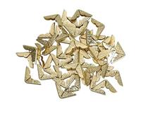 SONGMIky 50/100/200/300/500pcs Metal Book Corner Protectors Scrapbooking Albums Edge Corners Menus Books Folders Protector DIY Craft Office Supplies(Gold-200PCS)
