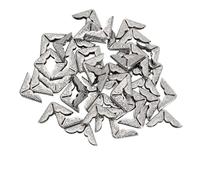 SONGMIky 50/100/200/300/500pcs Metal Book Corner Protectors Scrapbooking Albums Edge Corners Menus Books Folders Protector DIY Craft Office Supplies(Silver-200PCS)