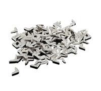 SONGMIky 50Pcs Metal Book Corner Protector Vintage Scrapbook Photo Album Notebook Menus Folder Protecting Golden Silver Bronze(Siliver 50Pcs)