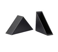 SONGMIky Couvercle De Protection d'angle en Verre, 100 Pièces, Anti-Collision, Tampon des Bords for Panneau, Cadre Photo, Transpoteur(35x35x11 Black)