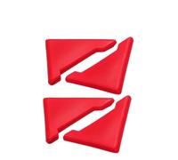 SONGMIky Housse De Protection d'angle Porte Voiture, 2/4 Pièces, Contre Les Rayures, en Silicone, Anti-Collision, Accessoires Automobiles(4Pcs Red)