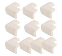 SONGMIky Lot de 10 Protections d'angle for Bébé en Mousse NBR Souple, Bords Renforcés Et, avec Bandes Adhésives(Beige)