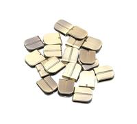SONGMIky Lot de 2/10/20/100 Protections Bord Métalliques for Carnet, Finition Bronze, avec Élastiques for Agenda(Edge Bronze 20pcs)