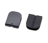 SONGMIky Lot de 2/10/20/100 Protections Bord Métalliques for Carnet, Finition Bronze, avec Élastiques for Agenda(Edge Black 2pcs)