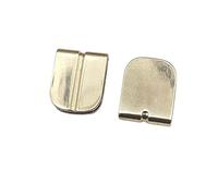 SONGMIky Lot de 2/10/20/100 Protections Bord Métalliques for Carnet, Finition Bronze, avec Élastiques for Agenda(Golden Edge 2pcs)