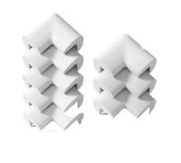 SONGMIky Lot de 5/10 Protections d'angle for Bébé, Pré-adhésives, for Meubles Souples, Anti-Collision for Tables Et Lits, for Tout-Petits Nourrissons(White 10pcs)