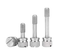 SONGMIky Lot de 5 vis à tête Fendue en Acier Inoxydable 304, à Un Seul Mot, Anti-Prolapsus, Serrage Manuel, Anti-desserrage, moletées(20mm,M4 (5Pcs))