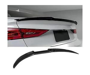 songml Aileron Arrière Voiture pour Citroen C5 II (Phase II, Becquets Arrière D'aile Becquet Toit Lame Spoiler Tailfin Tail Fin Lame de Coffre Accessoire,A/Glossy-Black
