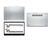 SONGOZD Coque arrière LCD, Cadre Avant, charnières, Coque inférieure pour Inspiron 15 5584 Argent Facile à remplacer(ABD and Hinge)