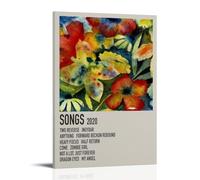 Songs by Adrianne Lenker Poster décoratif sur toile murale lumineuse et belle, convient pour bureau, chambre à coucher, peinture décorative pour créer la bonne atmosphère. Style cadre 20 x 30 cm