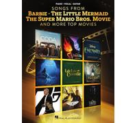 Songs from Barbie, The Little Mermaid. The Super Mario Bros Movie, and More Top Movies. Piano, Vocal and Guitar.