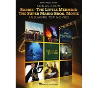 Songs From Barbie, The Little Mermaid, The Super Mario Bros. Movie, And More Top Movies - Piano/Vocal/Guitar Arrangements