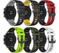 Songsier Bracelet Compatible avec Huawei Watch GT2 Pro 46mm，Huawei Watch GT 3 Pro 46mm/ Watch GT 46mm/Watch GT Active/Watch 2 Pro/Galaxy watch 3 45mm/Galaxy Watch 46mm, Bracelet en Silicone de 22mm