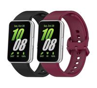 Songsier Bracelet Compatible avec Samsung Galaxy Fit 3, Imperméabilisation pour le sport bracelet en silicone souple pour Galaxy Fit 3 SM-R390 Herren Damen