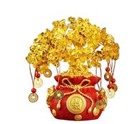 SONGYL-20249 Arbre Chanceux Arbre d'argent Feng Shui en Cristal, Sac, Arbre, Style bonsaï, Naturel for Bricolage, décoration de fête Bureau à Domicile Bonsaï en Cristal(Petit)