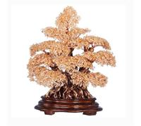 SONGYL-20249 Arbre Chanceux Arbre Porte-Bonheur d'intérieur en Citrine, Arbre à Argent Cristal, décoration de Bureau, Feng Shui, bonsaï Bonsaï en Cristal