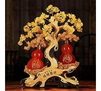 SONGYL-20249 Arbre Chanceux Gourde d'arbre d'argent en Cristal Feng Shui, décoration de Richesse, Cadeau d'affaires for Bureau, Maison, Salon Bonsaï en Cristal(Grand)