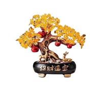 SONGYL-20249 Arbre Chanceux Ornements d'arbre de Fortune en Citrine, décoration Table for la Maison attirant Richesse et prospérité Bonsaï en Cristal(Noir)