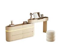 SONGYL-20249 Meuble de Rangement vanité en Bois Massif Style français Vintage, Design Petite Taille for Chambre à Coucher Table de Maquillage