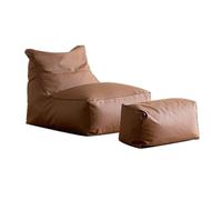 SONGYL-20249 pour Chambre Fauteuil Poire avec Pouf, Petit Espace, canapé de Sol for Coin Lecture, Salon Jeu(Bruin)