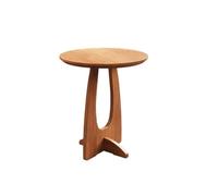 SONGYL-20249 Table d'appoint Ronde en Bois de Style Moderne du Milieu siècle for Salon, Table Chevet ou Balcon Table Basse(Natural)