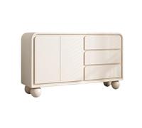 SONGYL-20249 Table de Salon Armoire de Rangement avec Portes et tiroirs, Armoire d'appoint en Bois Massif, Buffet indépendant for Couloir, Salon, Blanc Table Basse(100 * 40 * 77.5cm)