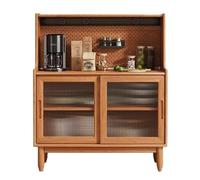 SONGYL-20249 Table de Salon Buffet en Bois, Armoire de Rangement Simple, Buffet Salle à Manger, Panneau Grotte, Bar café Moderne for Cuisine, entrée, Salon Table Basse(80cm)