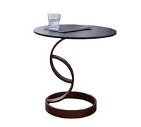 SONGYL-20249 Table de Salon Table d'appoint de canapé, Petite Table Ronde for Petits espaces, intérieure et extérieure Table Basse(Noir)