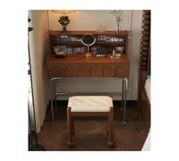 SONGYL-20249 Table de vanité Vintage en Bois Massif, Style français rétro et américain, Petite Coiffeuse for Chambre Principale Table de Maquillage(Petit)