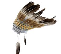 Sonhomay Indien Plume Coiffure Natif Américain Coiffure Indienne Plume Coiffure Cosplay Props Accessoires de Cheveux pour la Fête de Carnaval