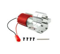 SONHWNGE 1 boîte de Vitesses en métal 370 for Moteur MN 1:12 D90 D91/pour WPL B14 B24 C14 C24 1:16 RC Car Pièces de Rechange universelles de Mise à Niveau(Silver-Red)