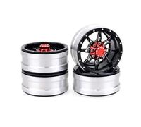 SONHWNGE 4 Jantes métalliques Crawler RC, 1,9 Pouce, à Verrouillage de Talon, échelle 1/10, compatibles avec for Axial SCX10 90046, for TAM-IYA CC01, D90, D110, TF2, TRX-4 et S119