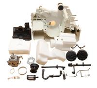 SONHWNGE Carter Moteur, carburateur, Filtre, réservoir d'huile, kit for tronçonneuse à Essence STI MS180 MS170 018 017, pièces en Plastique