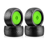 SONHWNGE Lot de 4 pneus de Voiture de Course Tout-Terrain RC 140 mm 1/8, Roues hexagonales de 17 mm for ARR-MA, Trxs WR8, HSP, Kyosho(GRn)