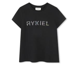 Sonia Rykiel - T-shirt À Manches Courtes - Black - Fille - 8 Ans